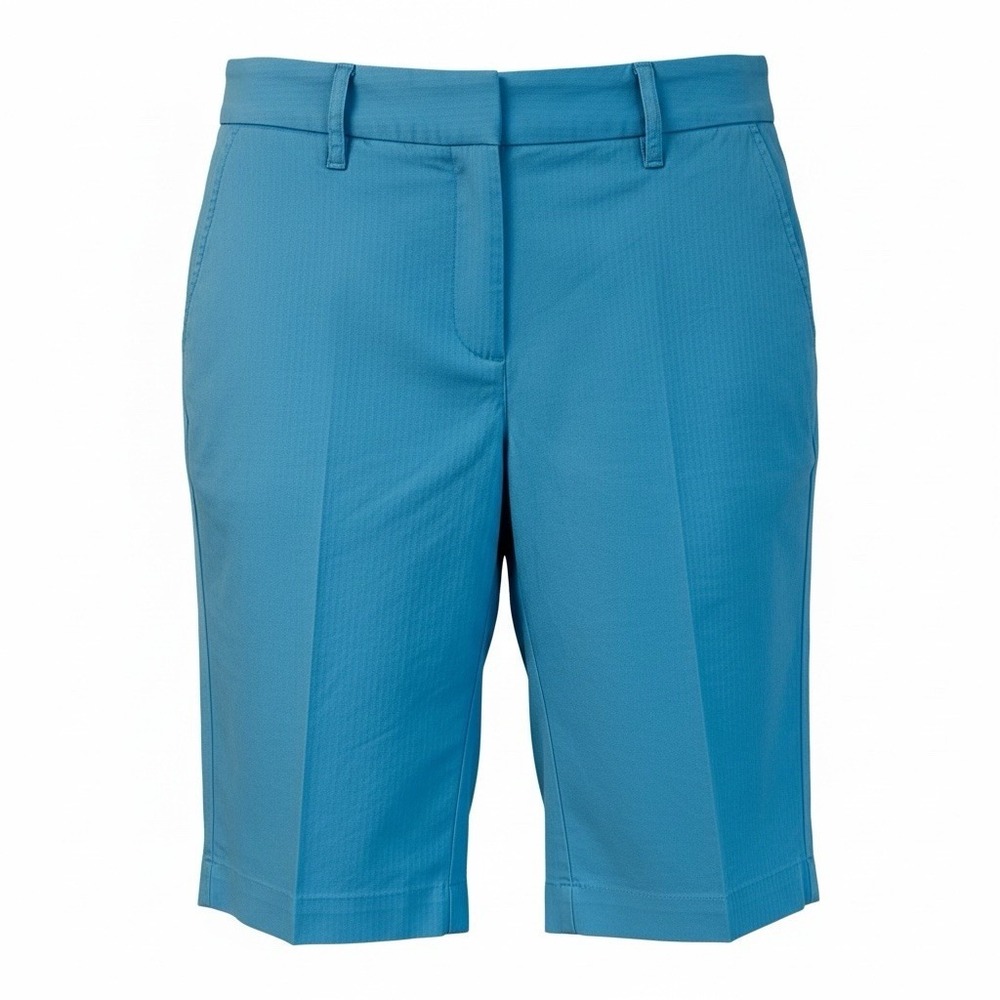 New York & Company Women Light Blue Capri Pants Size 6 Straight Leg Mid Rise